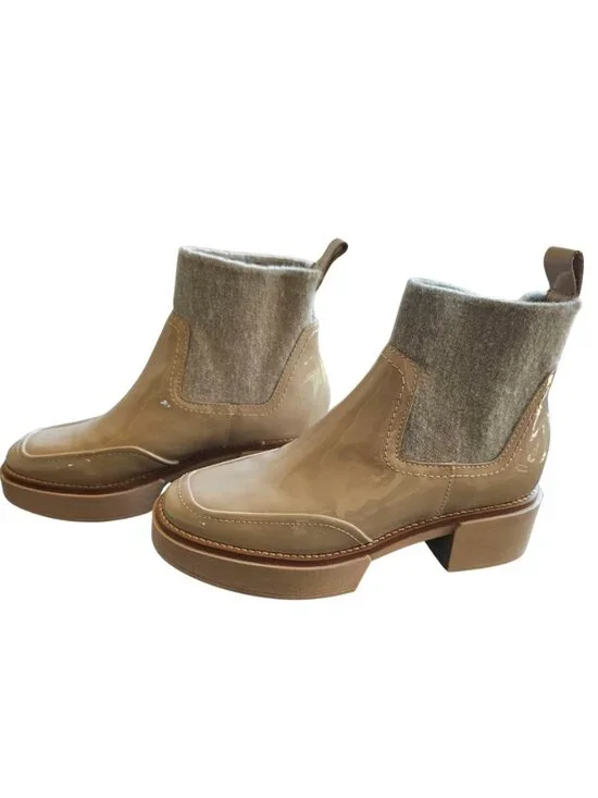 Dolce Vita H2O Waterproof Platform Chelsea Boots - Sand/Cream - Size 7.5 (EUC) - Picture 2 of 3